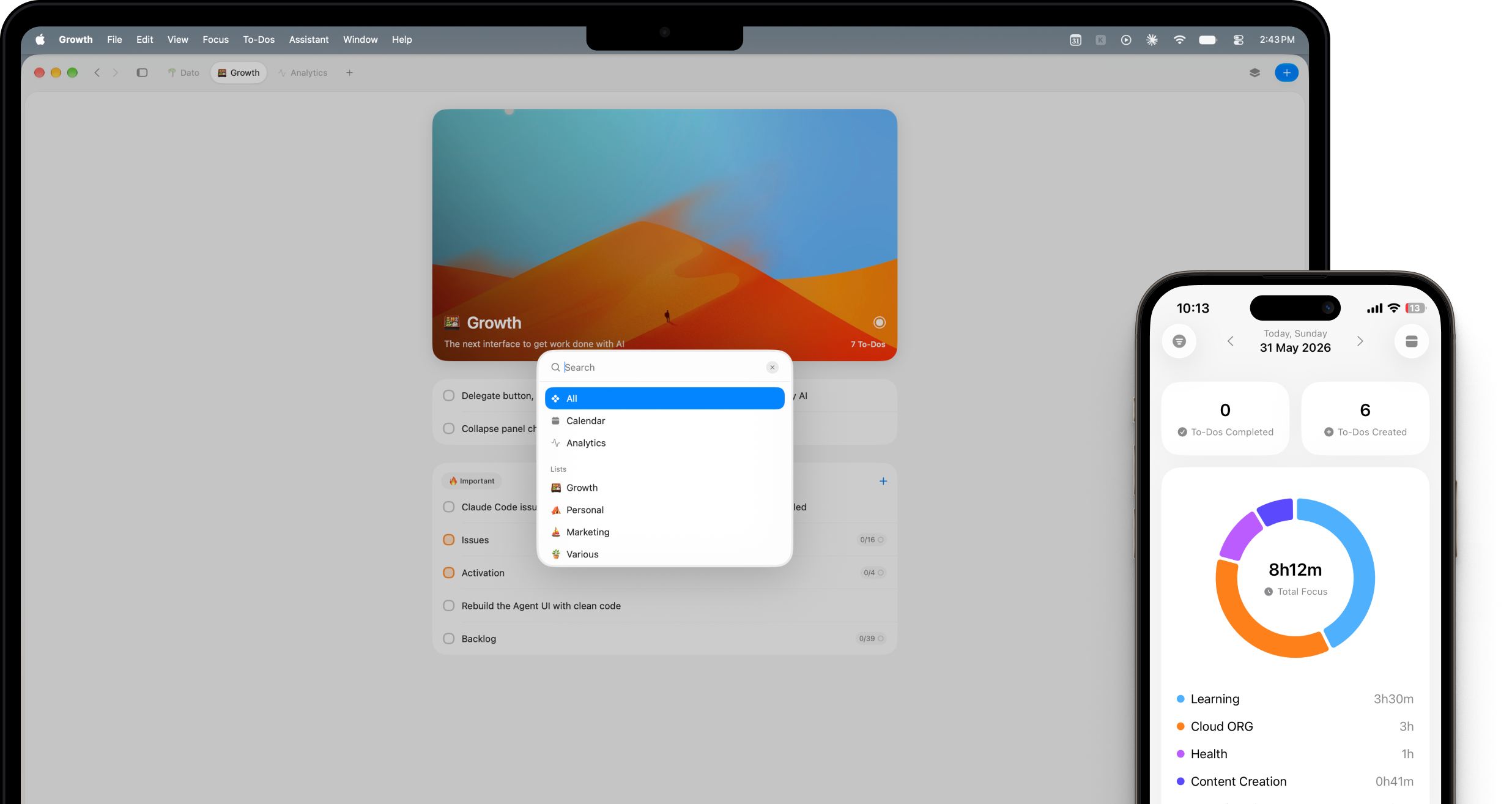 Device family mockup (Mac, iPad, iPhone)
